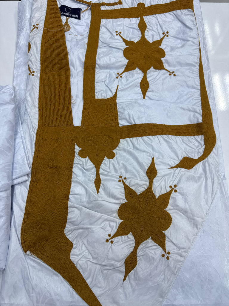 دراعة خياطة ليد 8 معاها بانتلوه العرش (فلوراية)